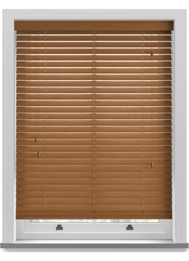 Amber Grained Faux Wood Blind