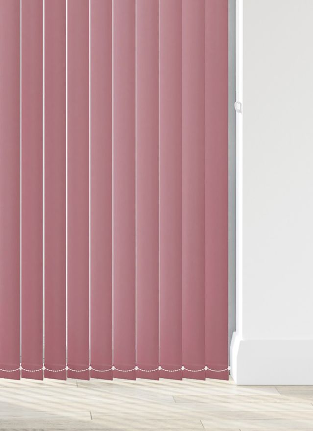 Bella Rosewood Pink Vertical Blind