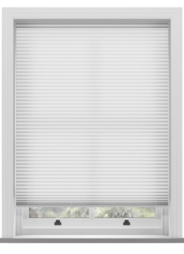 Scandi White Linen Pleated Blind