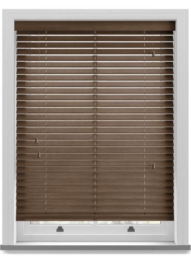 Fired Walnut Real Wood Blind