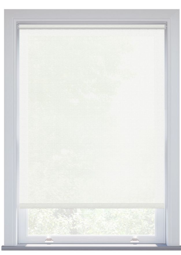 Echo Cotton White Roller Blind