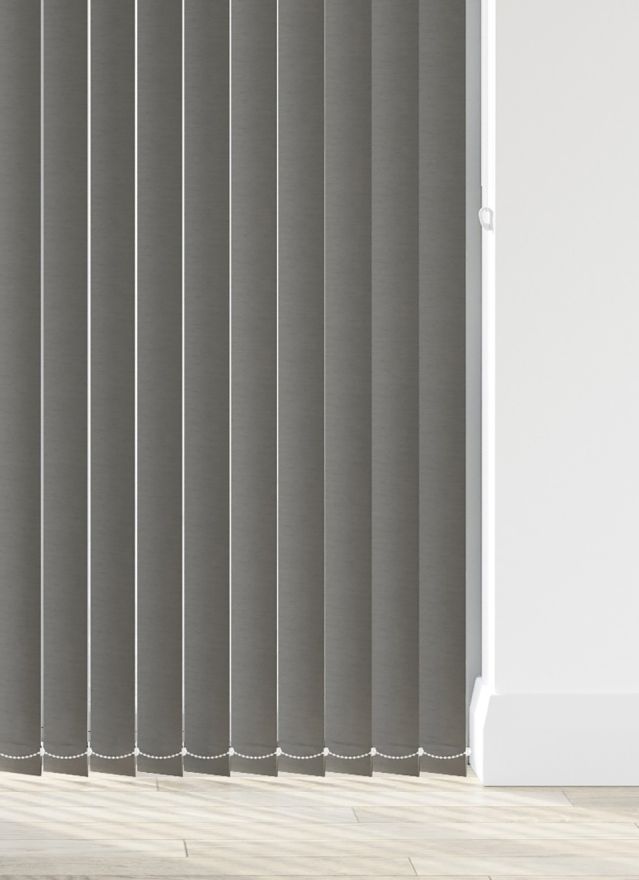 Lint Graphite Grey Vertical Blind