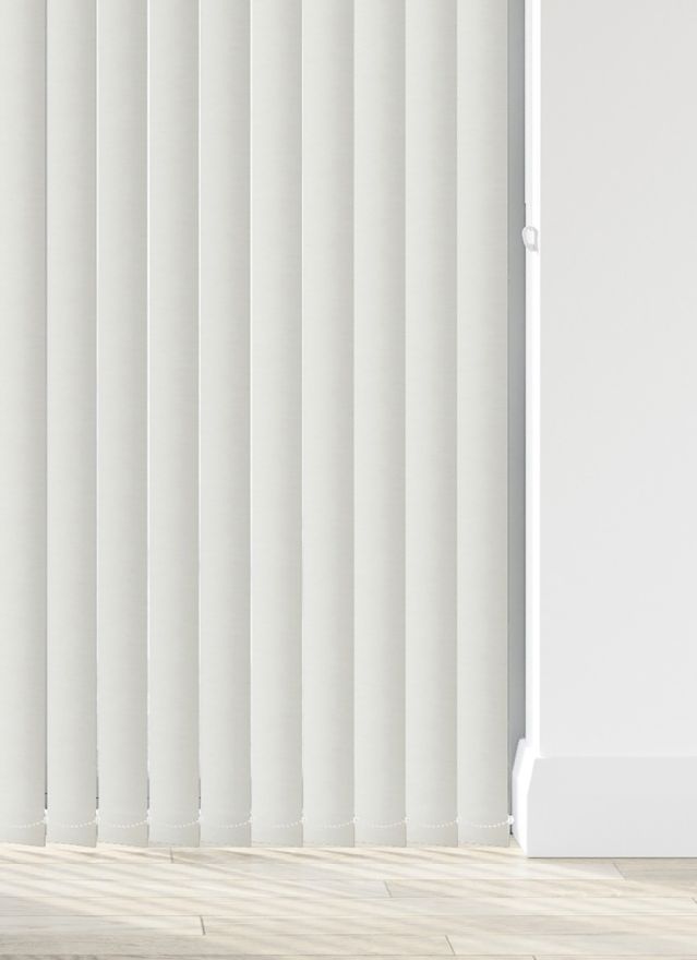 Lint Whisp Grey White Vertical Blind