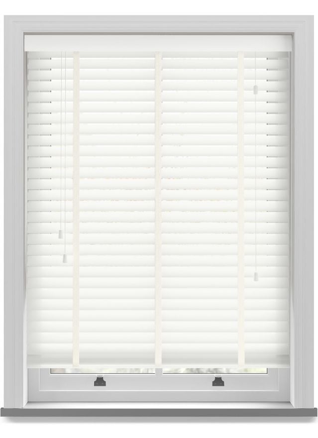 Premium Soft White Taped Basswood Blind