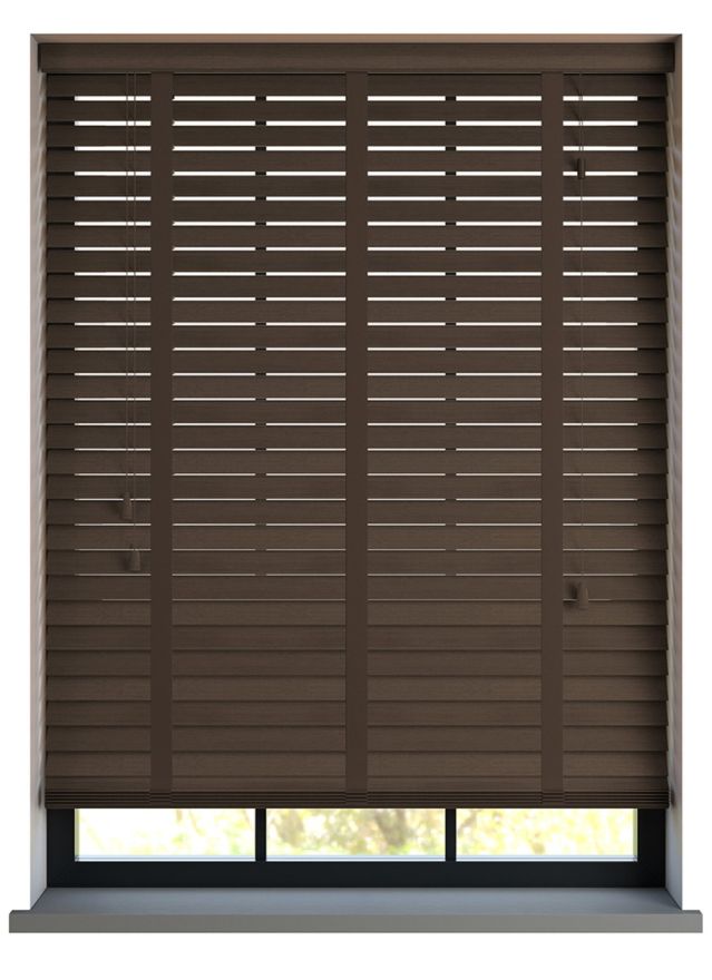 Premium Walnut Taped Basswood Blind