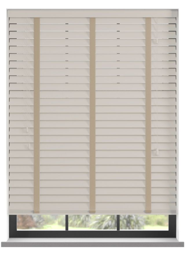 Premium Flax Taped Bamboo Blind