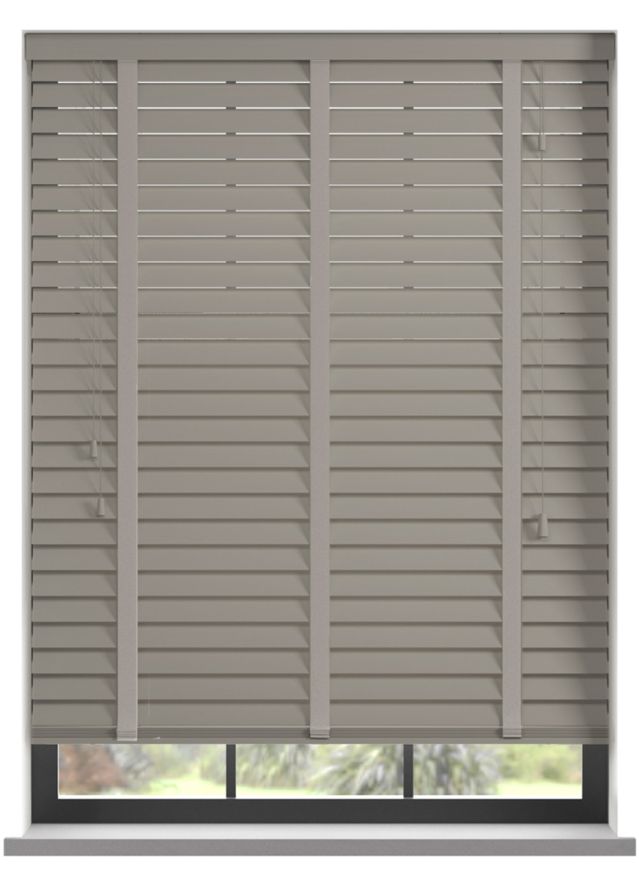 Premium Haze Taped Bamboo Blind