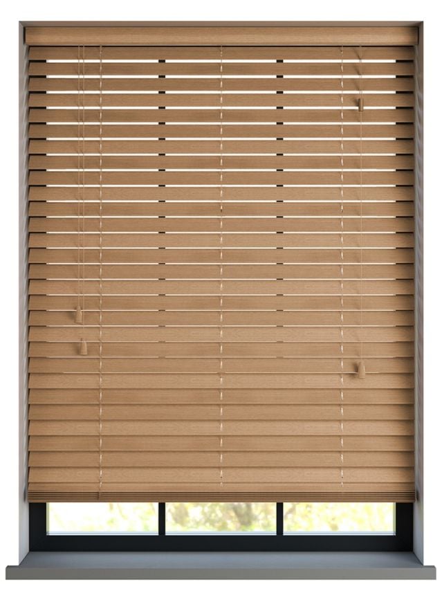 Premium Light Oak Basswood Blind