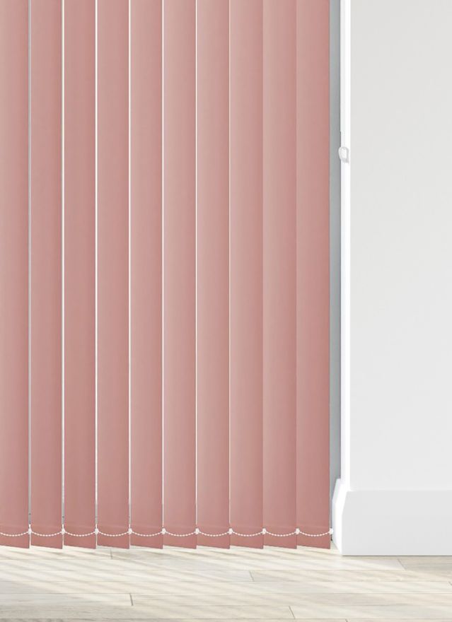 Bella Blush Pink Vertical Blind