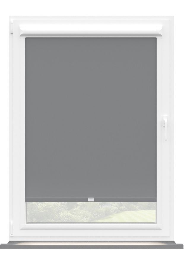 Cool Grey Blackout Perfect Fit Roller Blind