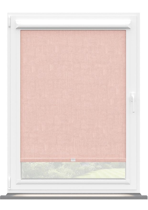 Pink Cross Weave Perfect Fit Roller Blind