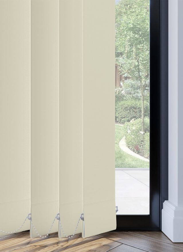 Soft Beige Blackout Vertical Blind