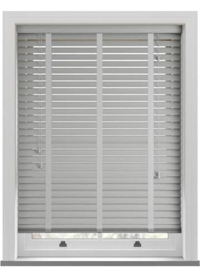 Mission Grained Taped Faux Wood Blind