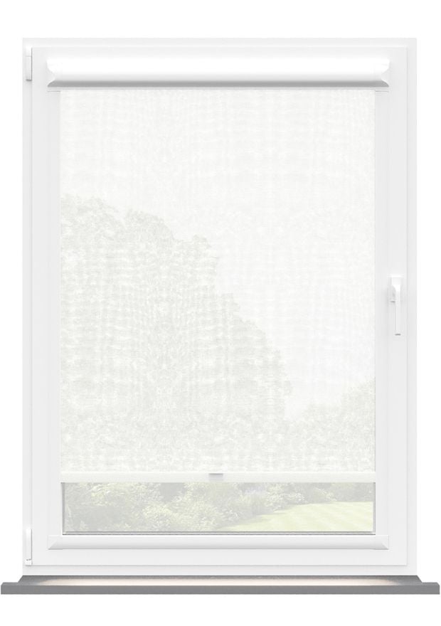 Sheer Pure White Perfect Fit Roller Blind 