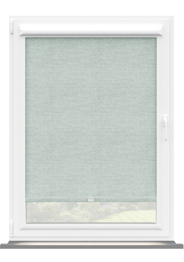 Duck Egg Woven Perfect Fit Roller Blind