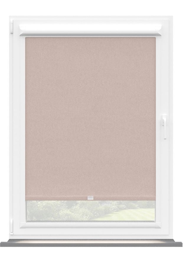 Pink Twill Blackout Perfect Fit Roller Blind