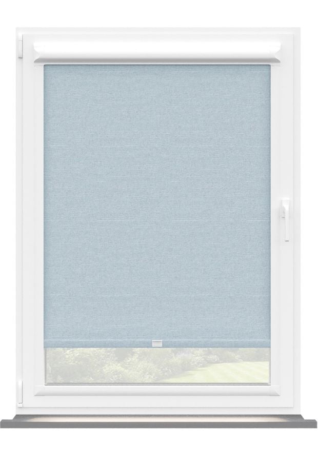 Sky Blue Linen Touch Perfect Fit Roller Blind 