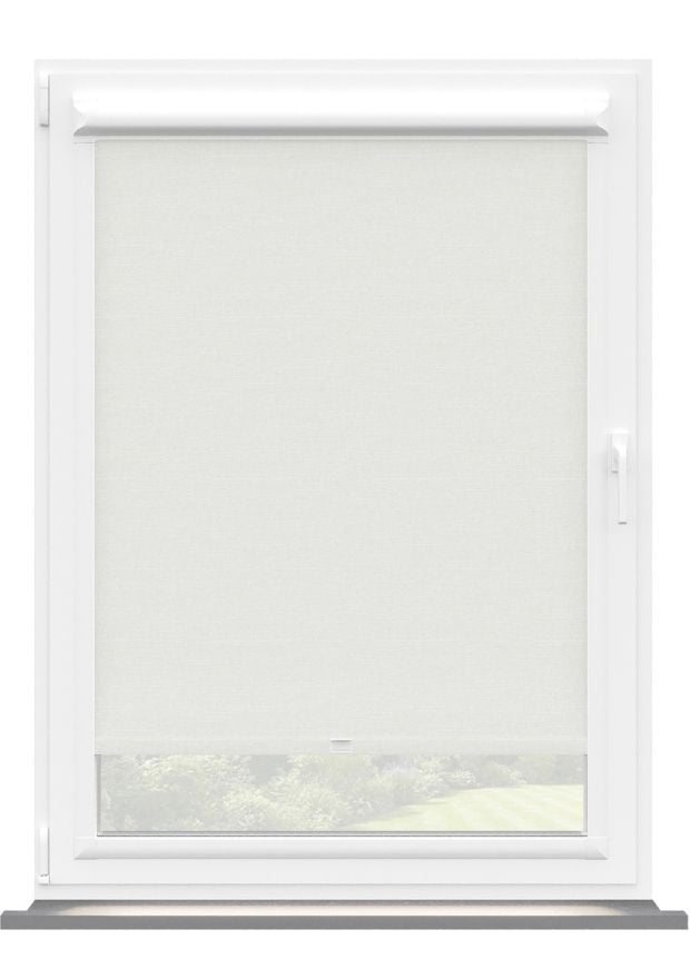 White Linen Touch Perfect Fit Roller Blind