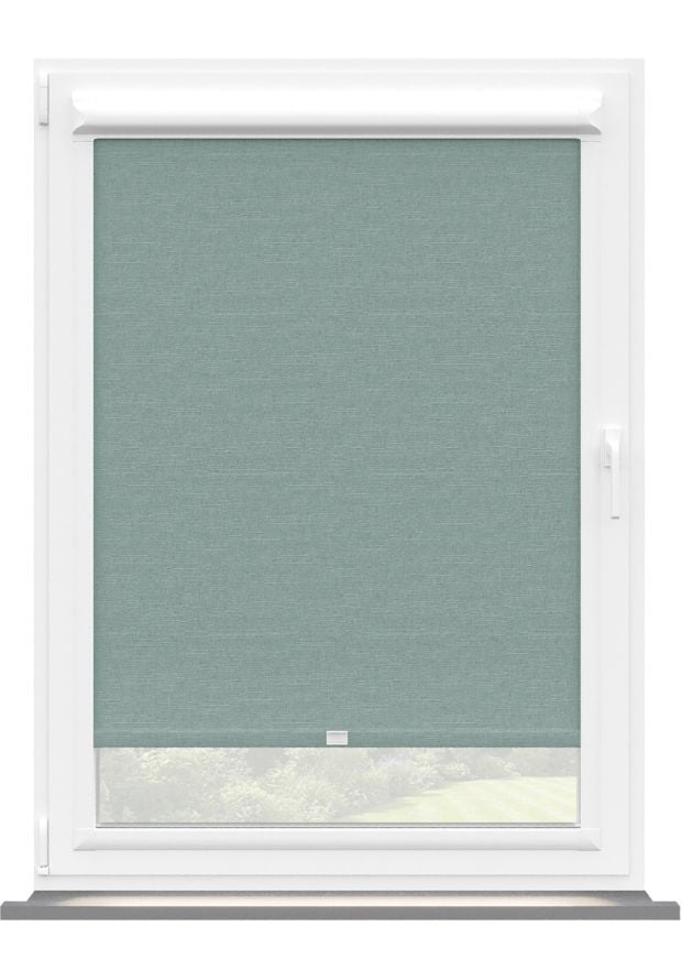 Pale Denim Linen Touch Blackout Perfect Fit Roller Blind