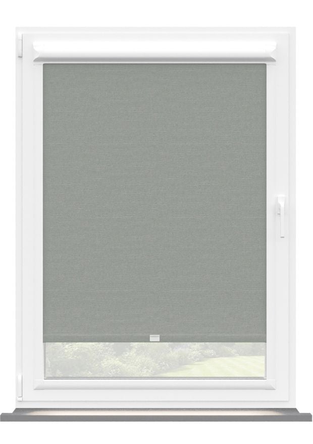Cloud Grey Linen Touch Blackout Perfect Fit Roller Blind