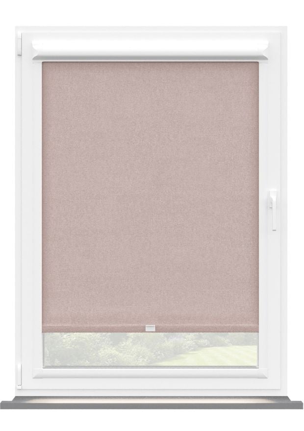 Pink Twill Perfect Fit Roller Blind