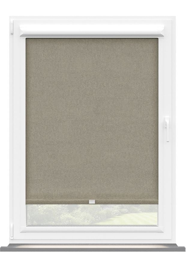 Mushroom Twill Perfect Fit Roller Blind