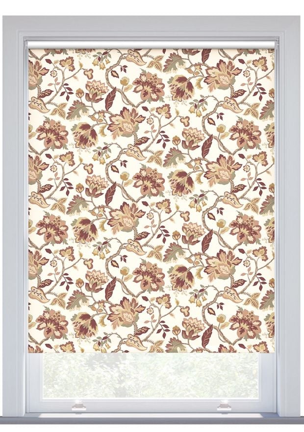 JL x Sanderson Amanpuri, Linen Raspberry Blackout Roller Blind