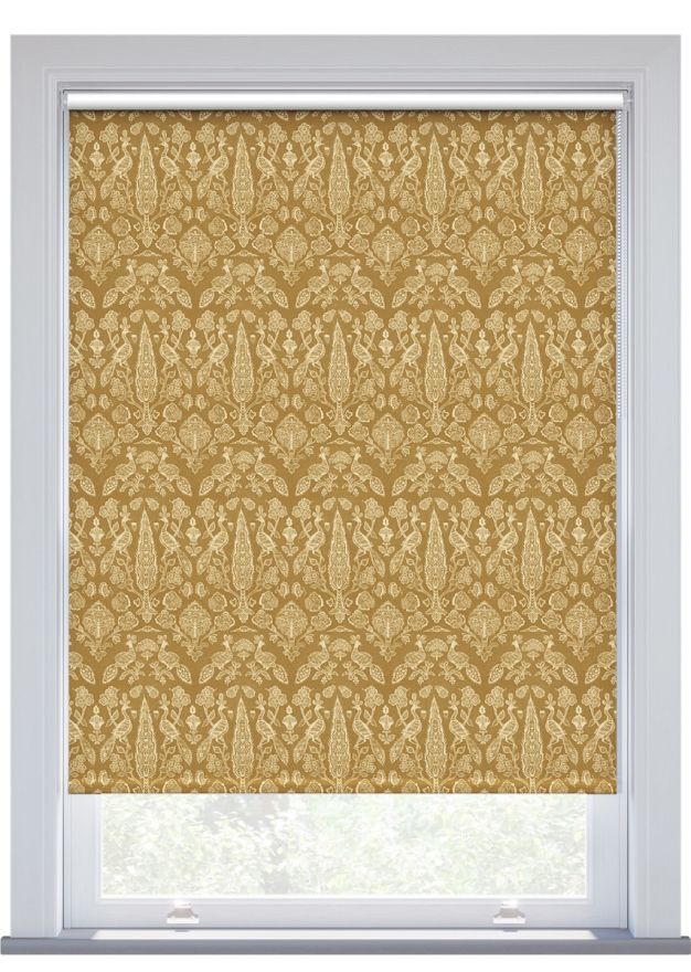 JL x Sanderson Tamizart, Ochre Blackout Roller Blind
