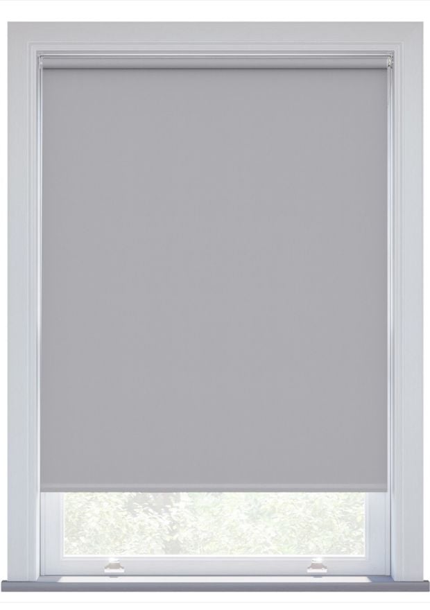 Light Grey Blackout Electric Roller Blind