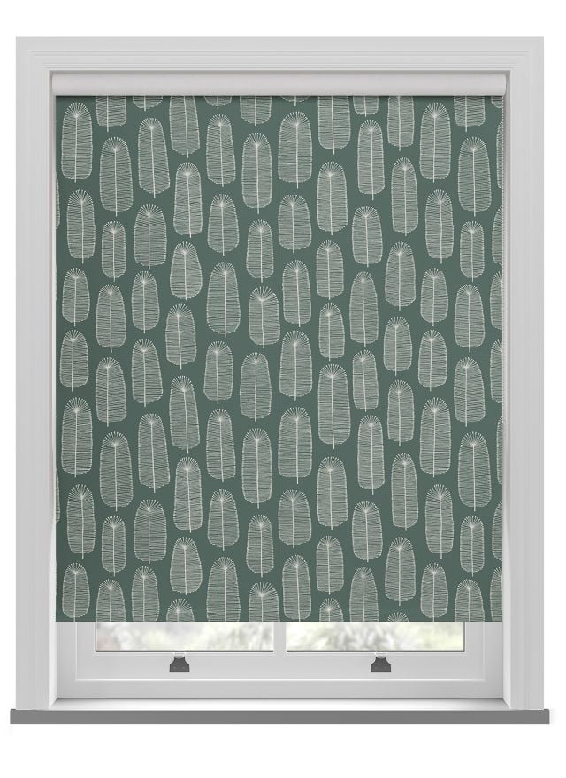 Miss Print Bloom Teal Roller Blind