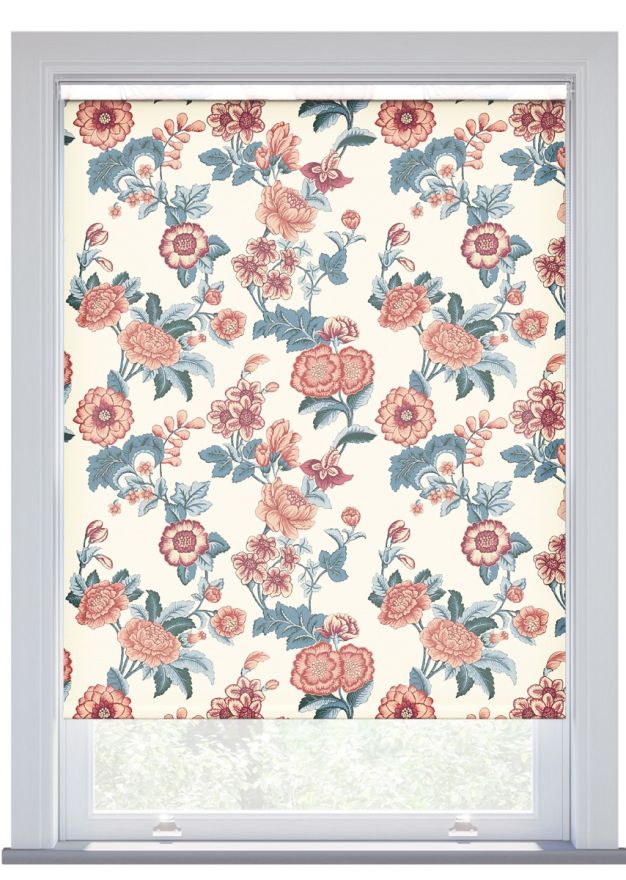 JL x Sanderson Boxwood, Alum/Indigo Roller Blind