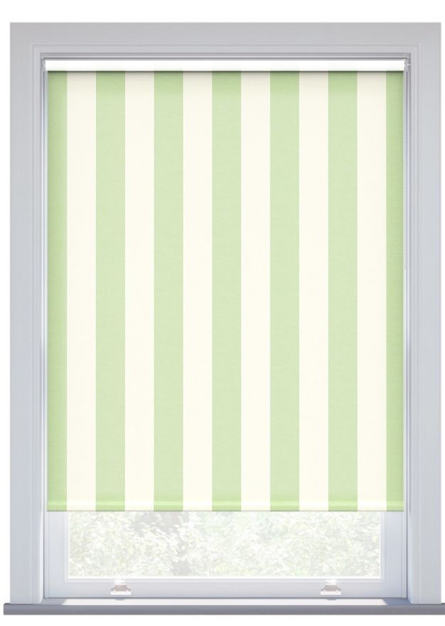 Scion Central Stripe, Pea Green Roller Blind