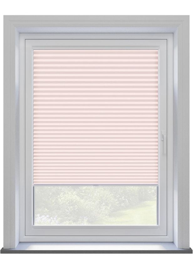 Rose Paper Touch Clip On Pleated Blind