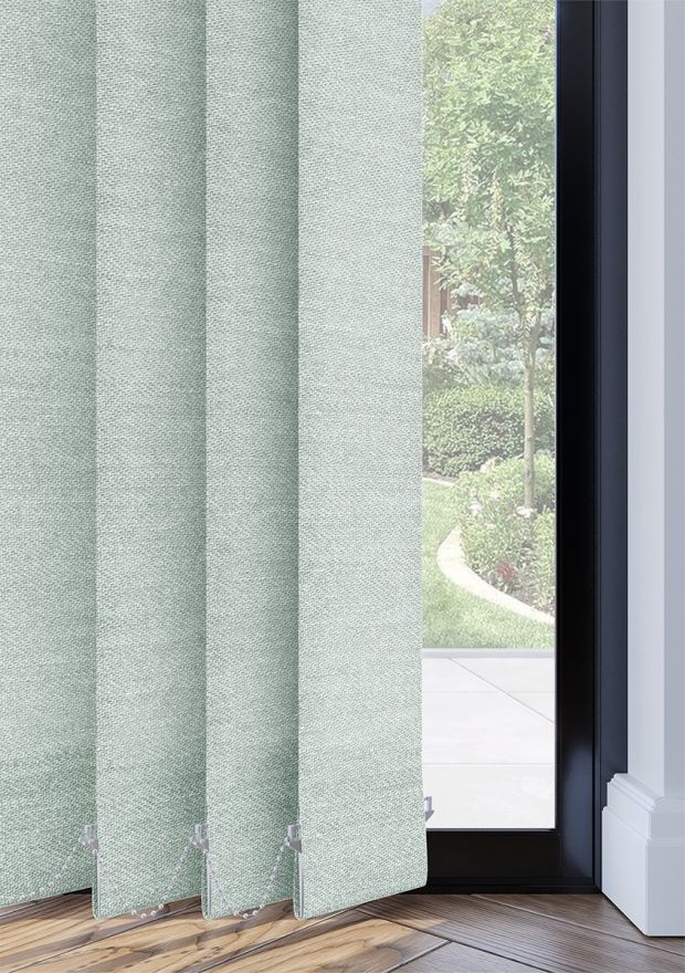 Duck Egg Woven Vertical Blind