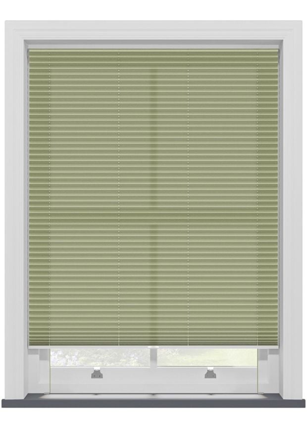 Moss Green Sheen Pleated Blind
