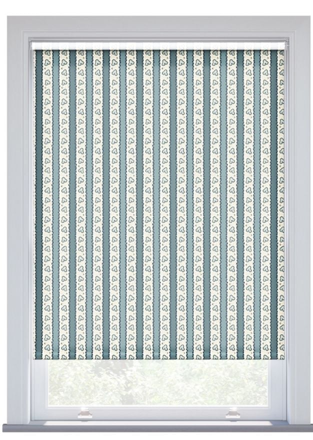 JL x Sanderson Frisk Stripe, Caneel Roller Blind