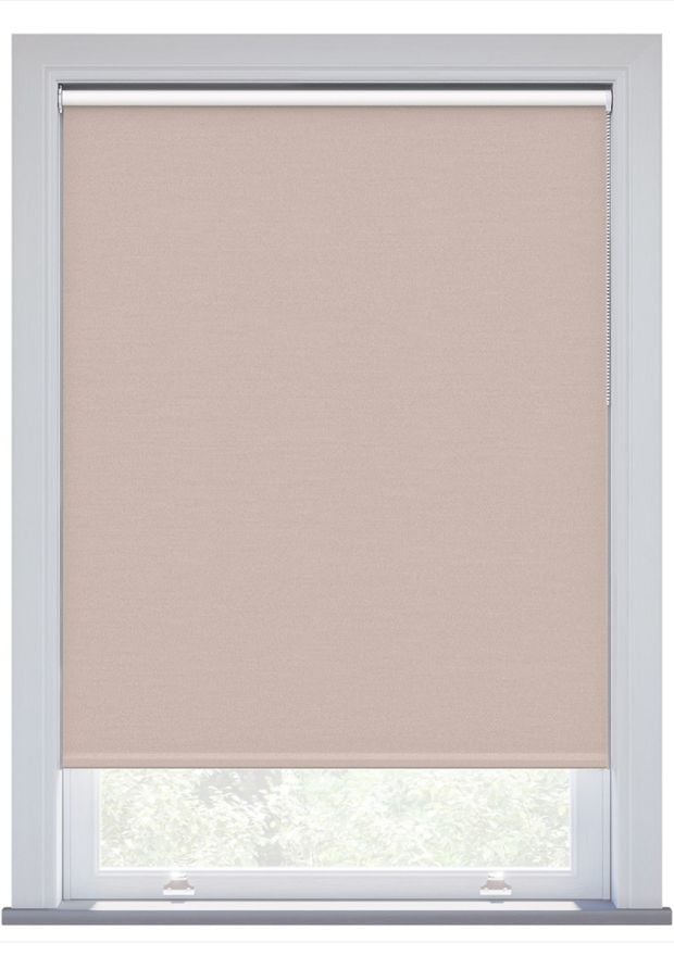 Pink Twill Blackout Twist Fit Roller Blind