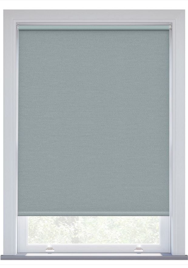 Ocean Mist Twill Blackout Electric Roller Blind