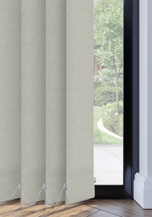 Beige Linen Touch Vertical Blind