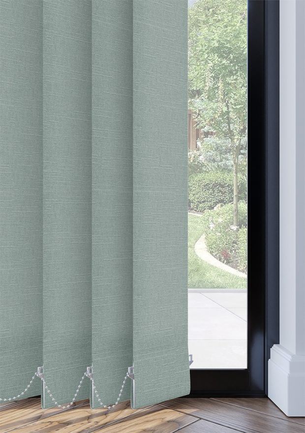 Pale Denim Linen Touch Vertical Blind
