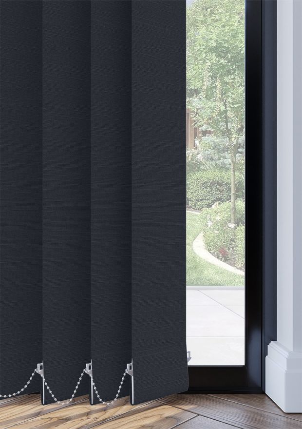 Midnight Linen Touch Vertical Blind