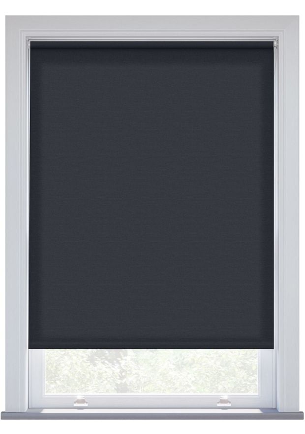 Midnight Linen Touch Electric Roller Blind