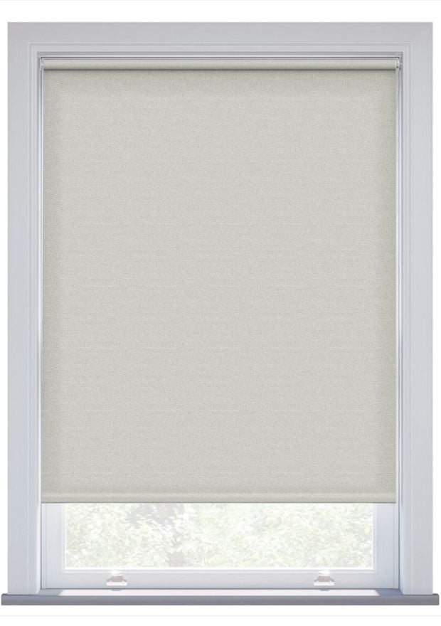 Cloud Grey Linen Touch Electric Roller Blind