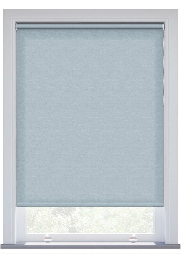 Sky Blue Linen Touch Twist Fit Roller Blind