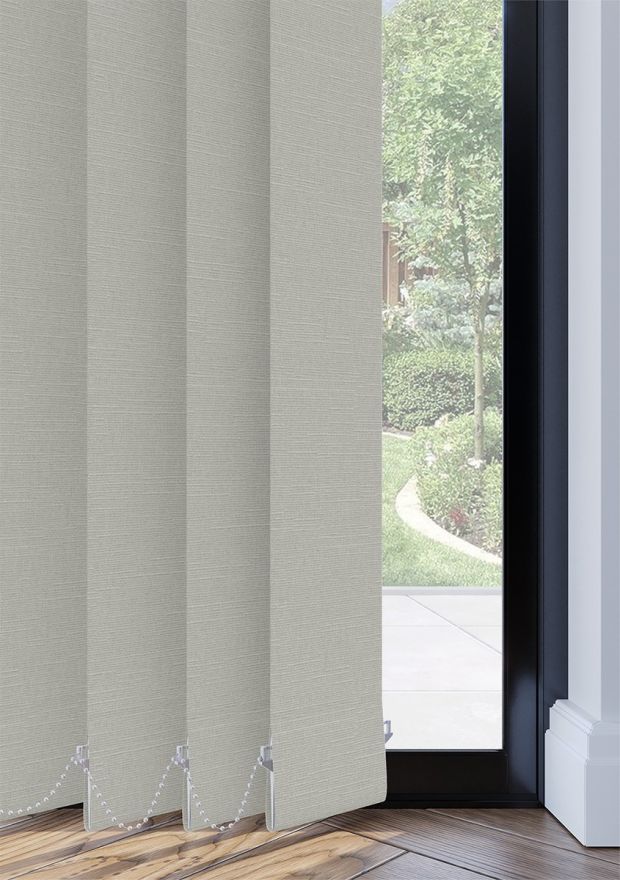 Beige Linen Touch Blackout Vertical Blind