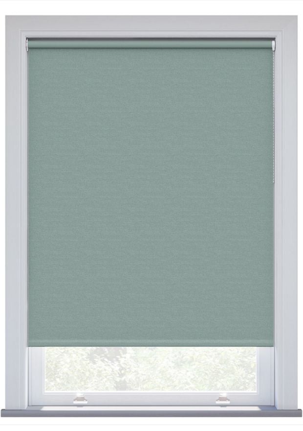 Pale Denim Linen Touch Blackout Twist Fit Roller Blind