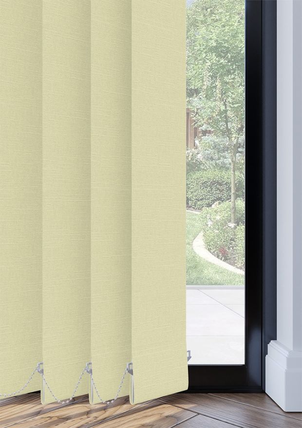 Buttercream Linen Touch Blackout Vertical Blind