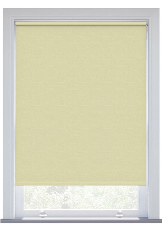 Buttercream Linen Touch Blackout Electric Roller Blind