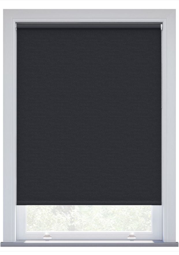Midnight Linen Touch Blackout Twist Fit Roller Blind