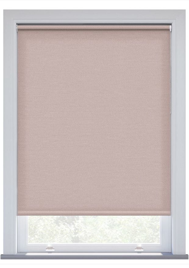 Pink Twill Twist Fit Roller Blind